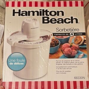 Hamilton Beach White Ice Cream Maker
